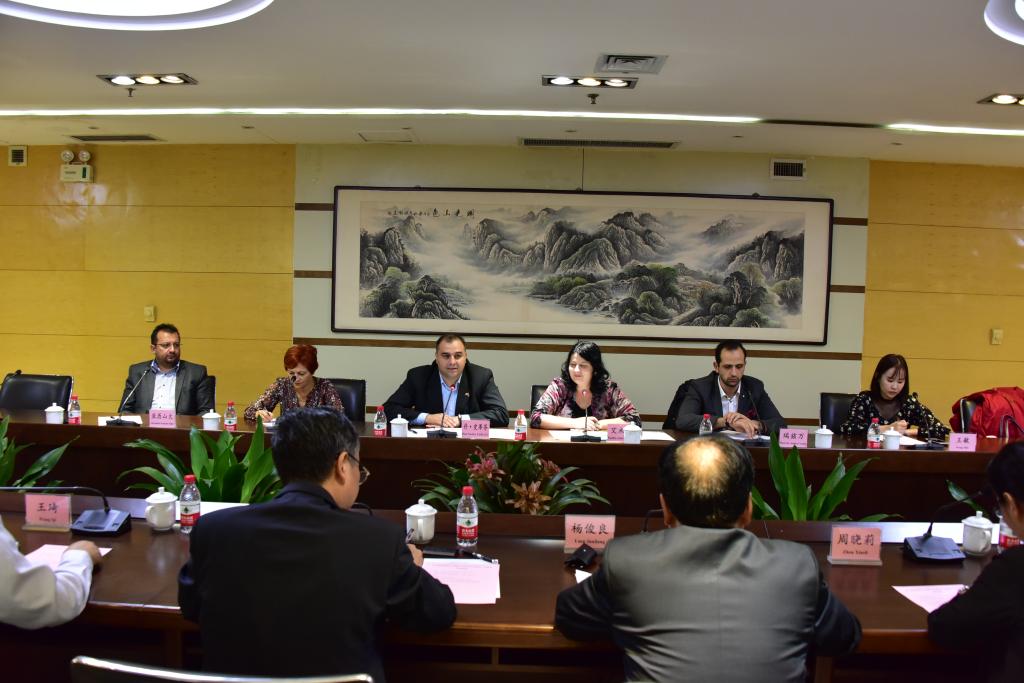会谈中的罗马尼亚代表